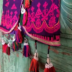 Purple Indie Tassel Skirt